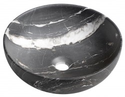 SAPHO - RONDANE keramické umyvadlo na desku Ø 41cm, carnico mramor (AR435CM)