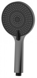 SAPHO - Ruční masážní sprcha, 3 režimy sprchování, silikon trysky, průměr 120, ABS/gun metal (SK879GM)