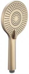 SAPHO - Ruční masážní sprcha, 3 režimy sprchování, silikon trysky, průměr 120, ABS/světlé zlato mat (SK879GBL)