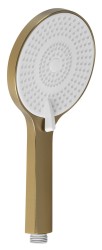 SAPHO - Ruční masážní sprcha, 3 režimy sprchování, silikon trysky, průměr 120, ABS/zlato mat (SK879GB)