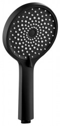 SAPHO - Ruční masážní sprcha, 4 režimy sprchování, průměr 123, černá mat (1204-10B)