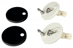 SAPHO - Sada 2 úchytů WC sedátka, černá mat (NDPC103-5B)