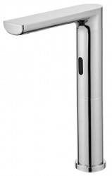 SAPHO - Senzorová vysoká stojánková baterie 6V DC (4xAA), nerez mat (PS120)