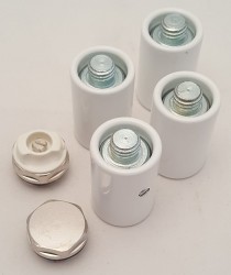 SAPHO - Set držáků radiátoru BONDI, bílá (NDDC40XT)