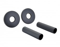 SAPHO - Set krycích rozet kulatých, černá mat (CP6135B)