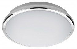 SAPHO - SILVER stropní LED svítidlo,  Ø 29cm, 10W, 230V, 3000K/4000K/6500K, IP44, chrom (AU480)