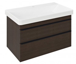 SAPHO - SITIA umyvadlová skříňka 75,6x50x44,2cm, 2xzásuvka, borovice rustik (SI080-1616)