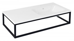 SAPHO - SKA konzole pod umyvadlo/desku 100x22x51cm, černá mat (SKA810)