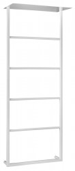 SAPHO - SKA nástěnný sušák ručníků s policí 454x1184x252, bílá mat (SKA711)
