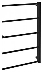 SAPHO - SLICE sušák osušky, 520x790, černá mat (SN883)