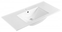 SAPHO - SLIM keramické umyvadlo, nábytkové, 100x46,5cm, bílá (1601-100)
