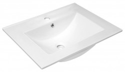 SAPHO - SLIM keramické umyvadlo, nábytkové, 60x46,5cm, bílá (1601-60)