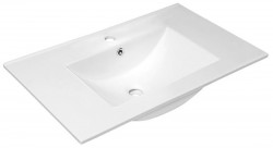SAPHO - SLIM keramické umyvadlo, nábytkové, 76x46,5cm, bílá (1601-75)