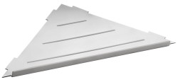 SAPHO - SMART rohová polička do spár 210x15x210, nerez lesk (XJ615)