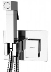 SAPHO - SPECTRE podomítková bidetová baterie se Stop sprškou, hranatá, chrom (1102-07)