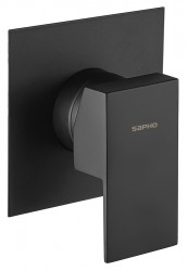 SAPHO - SPECTRE podomítková sprchová baterie, 1 výstup, černá mat (1102-76B)