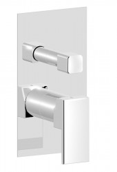 SAPHO - SPECTRE podomítková sprchová baterie, 3 výstupy, chrom (1102-87)