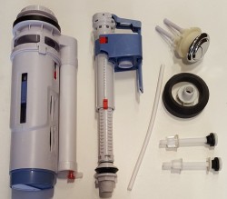 SAPHO - Splachovací souprava s DUAL tlačítkem 59 spodní napouštění 1/2