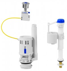 SAPHO - Splachovací souprava, STOP tlačítko, spodní napouštění, chrom (IT5030)