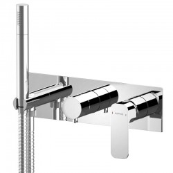 SAPHO - SPY podomítková sprchová/vanová baterie s ruční sprchou, 2 výstupy, chrom (PY52)