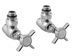 SAPHO - STAR připojovací sada ventilů ruční rohová, chrom (CP5020S)