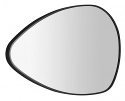 SAPHO - STEN zrcadlo v rámu 80x51cm, černá mat (NA380)