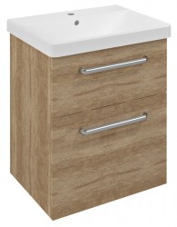 SAPHO - THEIA umyvadlová skříňka 56,4x70x44,2cm, 2xzásuvka, dub alabama (TH060-2222)