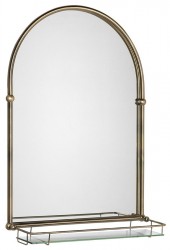 SAPHO - TIGA zrcadlo s policí 48x67cm, bronz (HZ206)