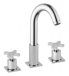 SAPHO - TRAX tříprvková stojánková umyvadlová baterie, chrom (602/S)