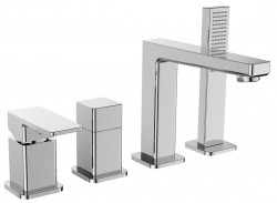 SAPHO - TURSI čtyřprvková baterie na okraj vany, chrom (TI052)