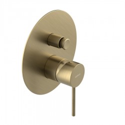 SAPHO - ULTRAMIX podomítková sprchová baterie, 2 výstupy, zlato mat (UT042G)