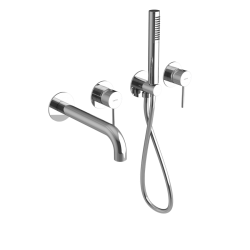SAPHO - ULTRAMIX podomítková vanová baterie s hubicí a ruční sprchou, 2 výstupy, chrom (UT093)