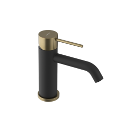 SAPHO - ULTRAMIX stojánková umyvadlová baterie, černá mat/zlato mat (UT002BG)
