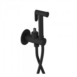 SAPHO - ULTRAMIX tělo podomítkové bidetové baterie se Stop sprškou, kulatá, černá mat (UT013B-1)