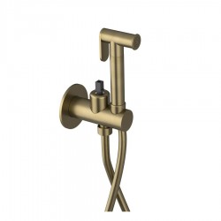 SAPHO - ULTRAMIX tělo podomítkové bidetové baterie se Stop sprškou, kulatá, zlato mat (UT013G-1)