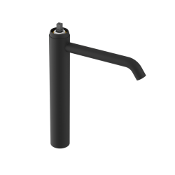 SAPHO - ULTRAMIX tělo stojánkové umyvadlové baterie vysoké, prodloužená hubice, černá mat (UT007B-1)