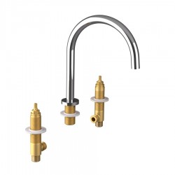 SAPHO - ULTRAMIX tělo tříprvkové stojánkové umyvadlové baterie, chrom (UT017-1)