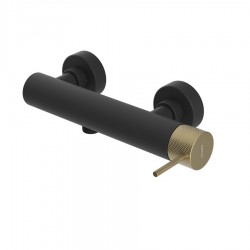 SAPHO - ULTRASAN nástěnná sprchová baterie, černá mat/zlato mat (UT011VBG)