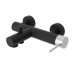 SAPHO - ULTRASAN nástěnná vanová baterie, černá mat/chrom (UT010VBC)