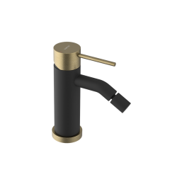 SAPHO - ULTRASAN stojánková bidetová baterie, černá mat/zlato mat (UT003VBG)