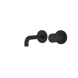 SAPHO - ULTRATAP podomítková dvouprvková umyvadlová baterie, hubice 15cm, černá mat (UT118TB)
