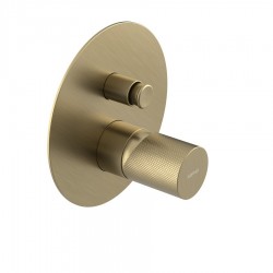 SAPHO - ULTRATAP podomítková sprchová baterie, 2 výstupy, zlato mat (UT042TG)