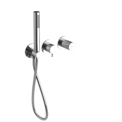 SAPHO - ULTRATAP podomítková sprchová/vanová baterie s ruční sprchou, 2 výstupy, chrom (UT045T)