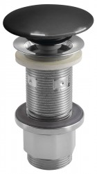 SAPHO - Umyvadlová výpust 5/4“, click-clack, betonová zátka, 10-80, antracit pololesk (AS916)