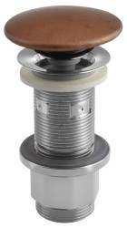 SAPHO - Umyvadlová výpust 5/4“, click-clack, betonová zátka, 10-80, měď mat (FG920)