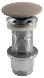 SAPHO - Umyvadlová výpust 5/4“, click-clack, betonová zátka, 10-80, písková mat (FG914)