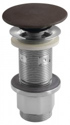 SAPHO - Umyvadlová výpust 5/4“, click-clack, betonová zátka, 10-80, tmavě hnědá mat (FG915)