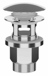 SAPHO - Umyvadlová výpust 5/4“, click-clack, velká zátka, 30-50, ABS/nerez (151.306.1)