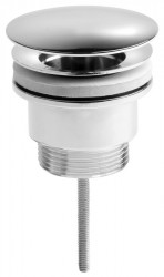 SAPHO - Umyvadlová výpust 5/4“, neuzavíratelná, velká zátka, 5-65, chrom (CV3004)