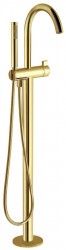 SAPHO - Vanová baterie s připojením do podlahy, zlato mat (R5018GB)